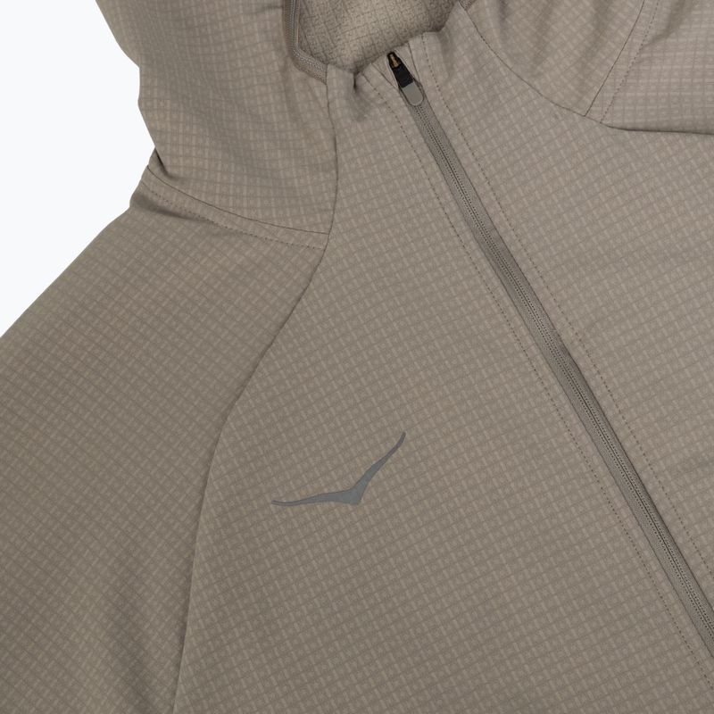 Pánská běžecká bunda HOKA Sky Glow Half Zip pebble grey 3