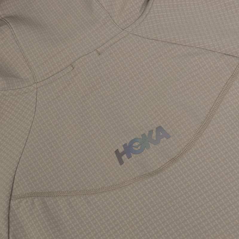 Pánská běžecká bunda HOKA Sky Glow Half Zip pebble grey 4