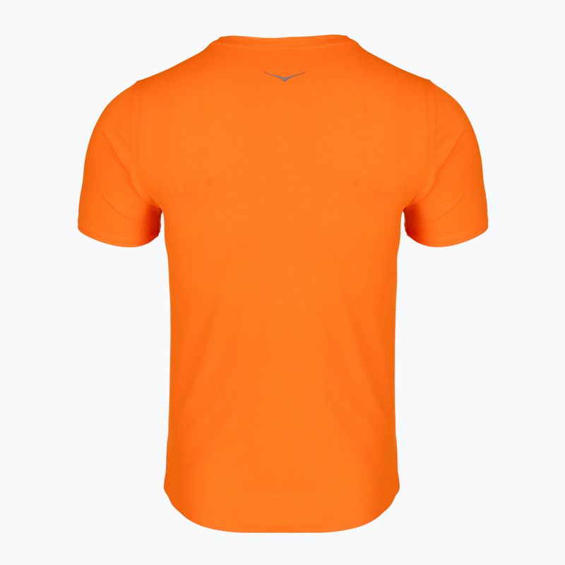 Pánské běžecké tričko HOKA EveryRun Short Sleeve electric tangerine 2