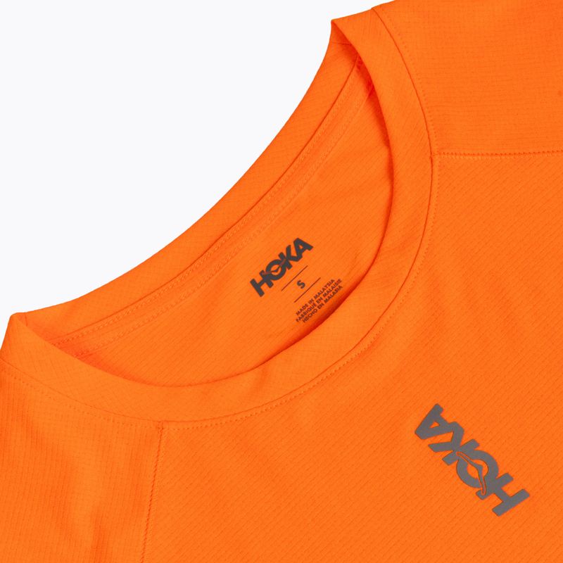 Pánské běžecké tričko HOKA EveryRun Short Sleeve electric tangerine 3