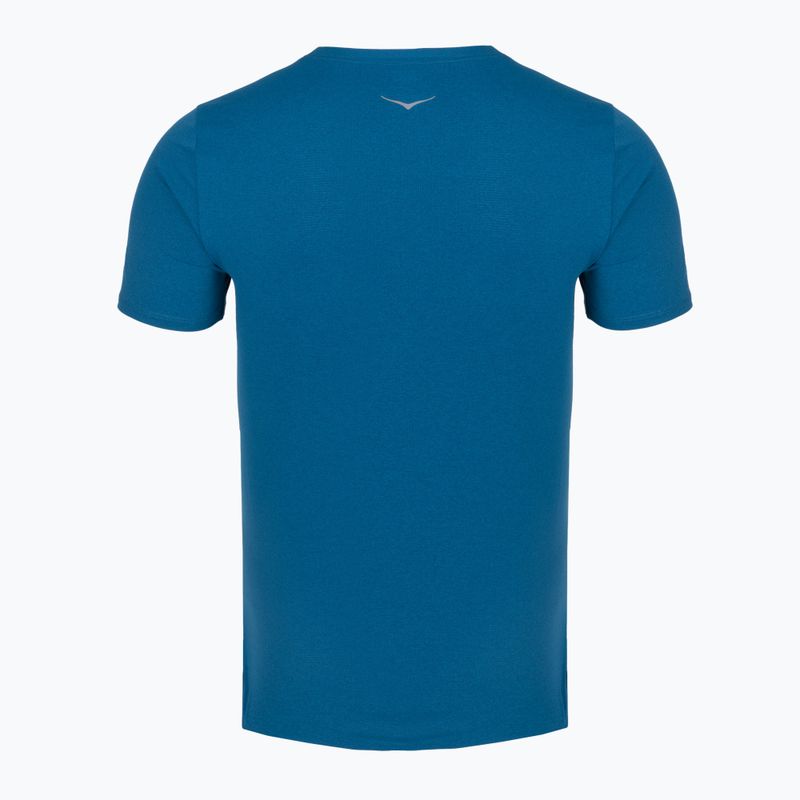 Pánské běžecké tričko HOKA EveryRun Short Sleeve night glow blue 2
