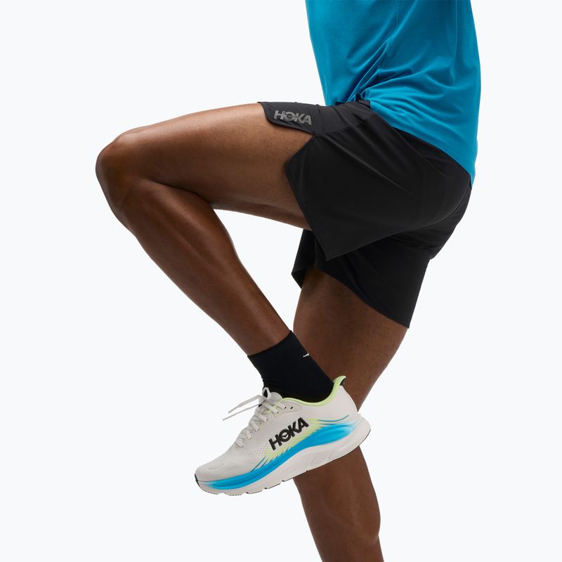 Pánské běžecké šortky HOKA Glide Short 5" Brief black 4
