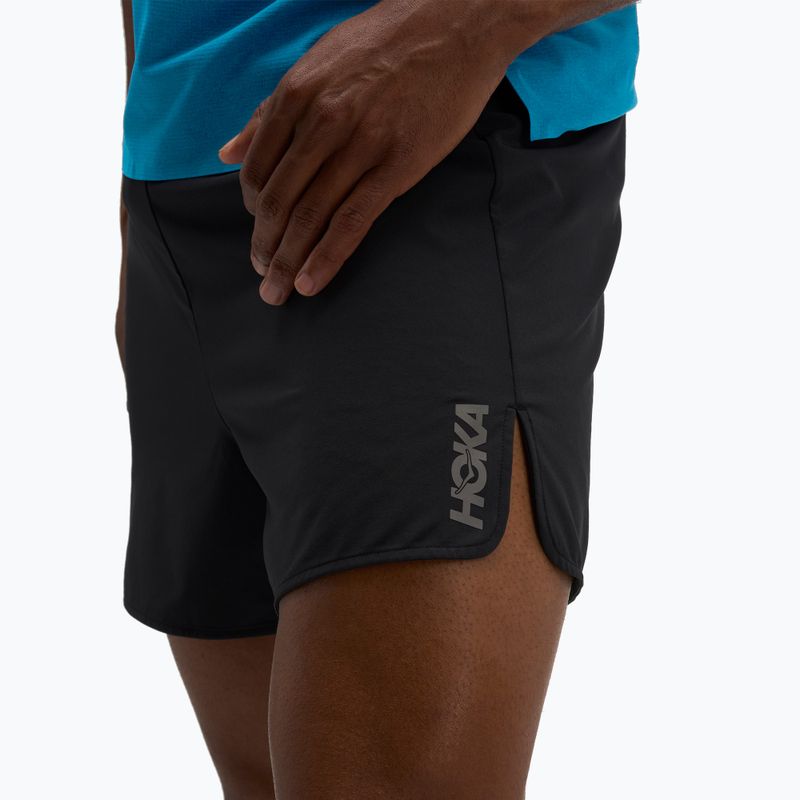 Pánské běžecké šortky HOKA Glide Short 5" Brief black 5