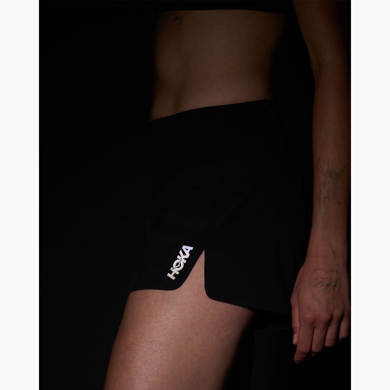 Dámské běžecké šortky HOKA Glide Short 3.5" Brief black 7