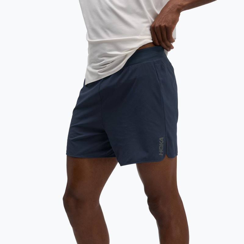 Pánské běžecké šortky HOKA Glide Short 5" Brief varsity navy