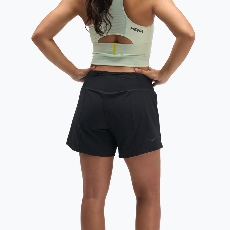 Dámské běžecké šortky HOKA Glide Short 5" 2in1 black 3