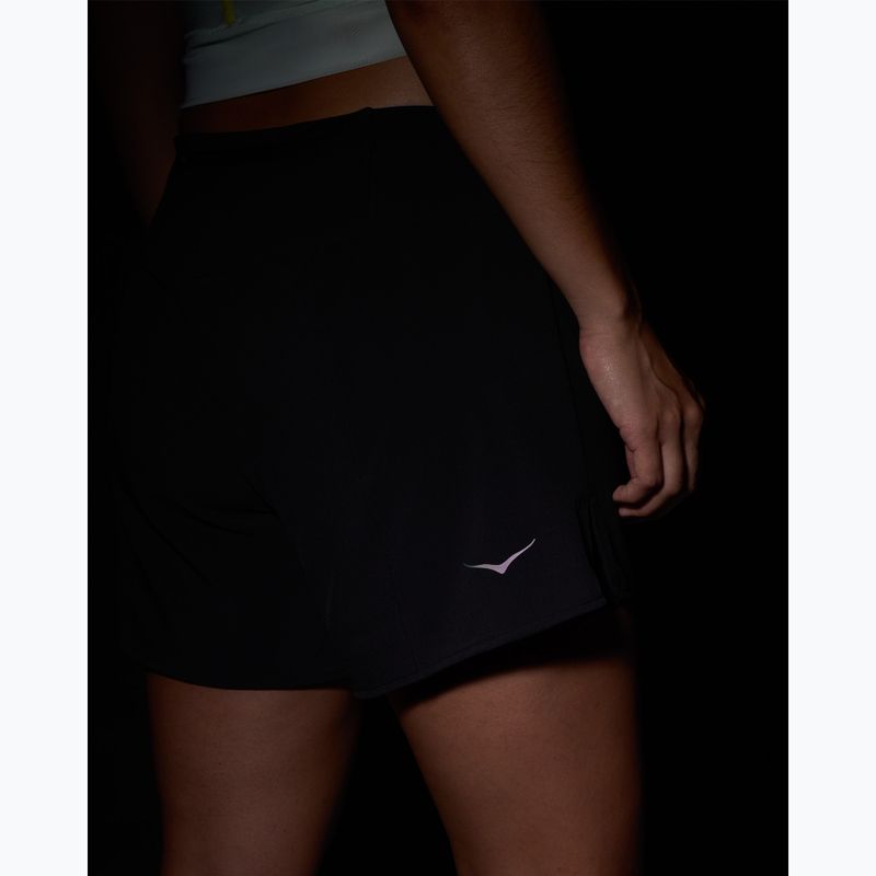 Dámské běžecké šortky HOKA Glide Short 5" 2in1 black 6