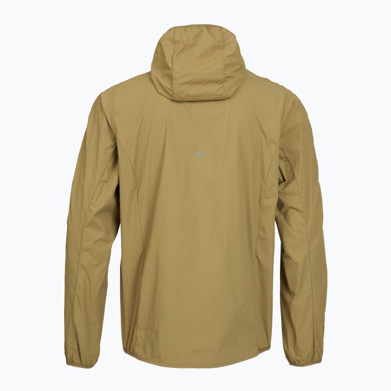 Pánská běžecká bunda HOKA Skyflow Wind Jacket caraway seed 2