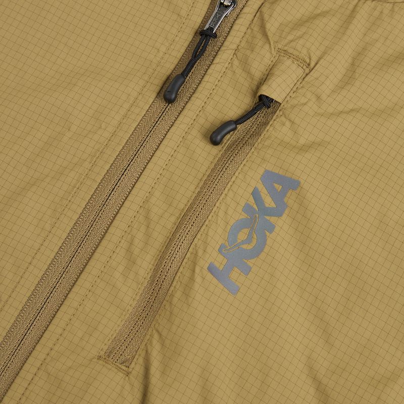 Pánská běžecká bunda HOKA Skyflow Wind Jacket caraway seed 3