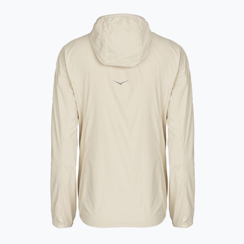 Dámská běžecká bunda  HOKA Skyflow Wind Jacket oat milk 2