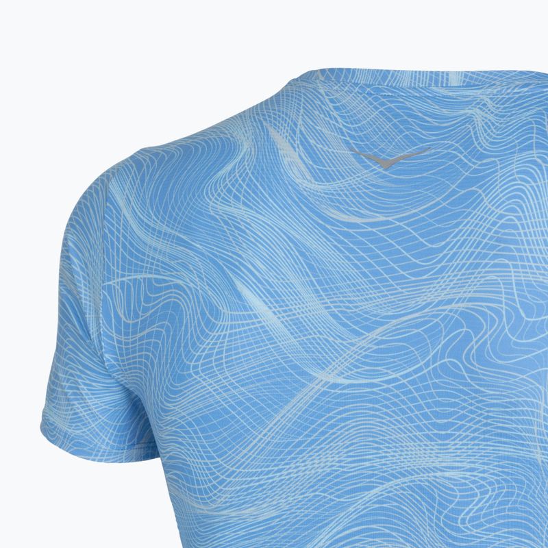 Pánské běžecké tričko HOKA EveryRun CLF PRT mineral blue 4