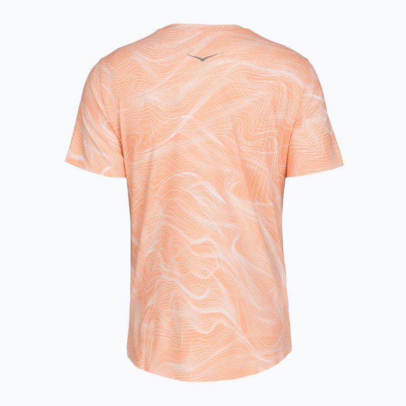 Dámské běžecké tričko HOKA EveryRun CLF PRT sunstone print 2