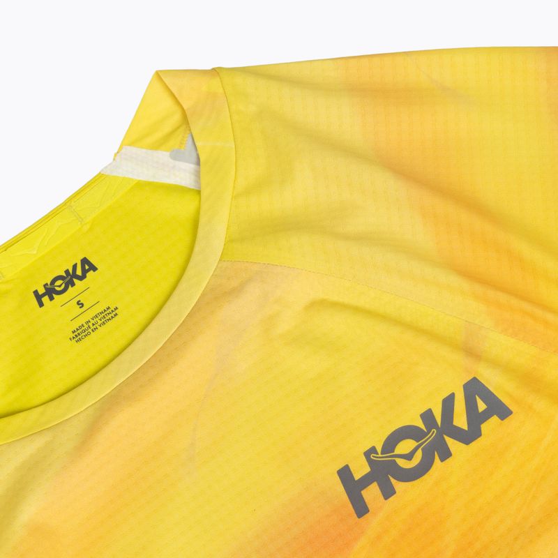 Pánské běžecké tričko HOKA Race Day Short Sleeve TR PRT hoka citrus print 3