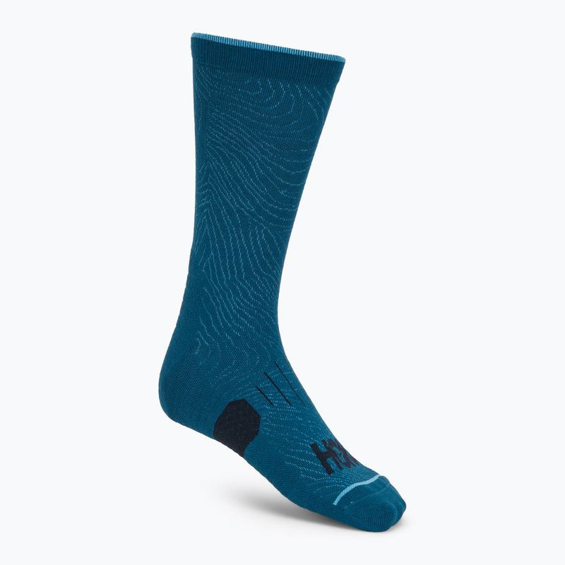 Ponožky Hoka Crew Run Sock 3-pack hazy blue/soft cobalt/night glow blue 3