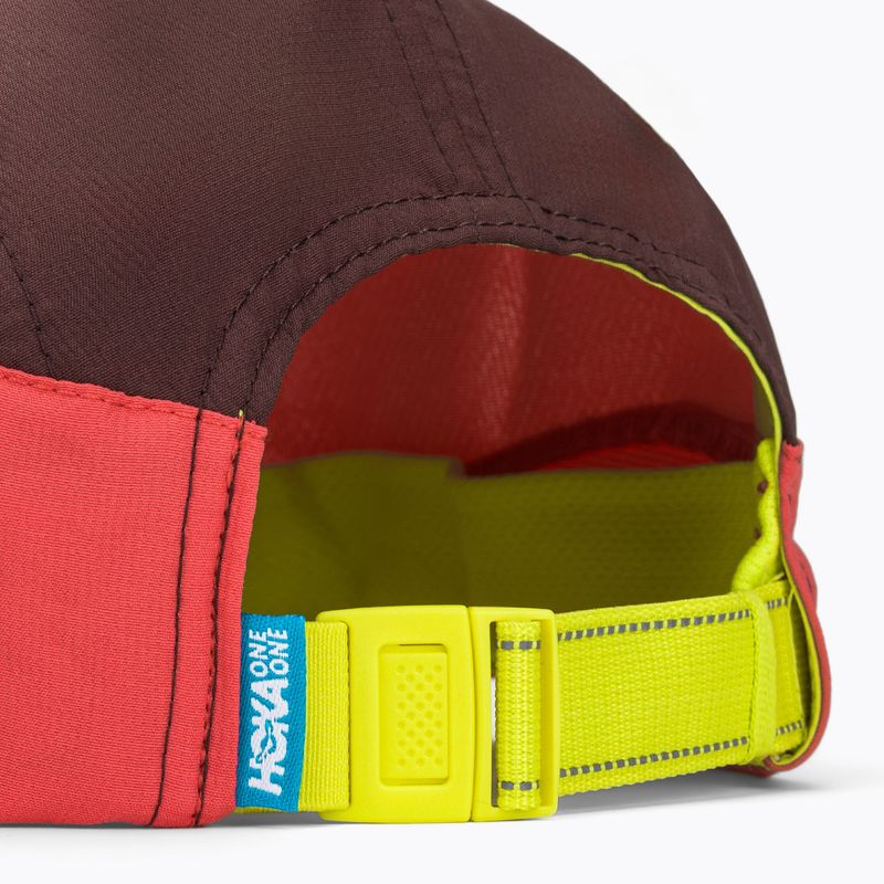 Kšiltovka HOKA Run Hat deep mauve/red agate 4