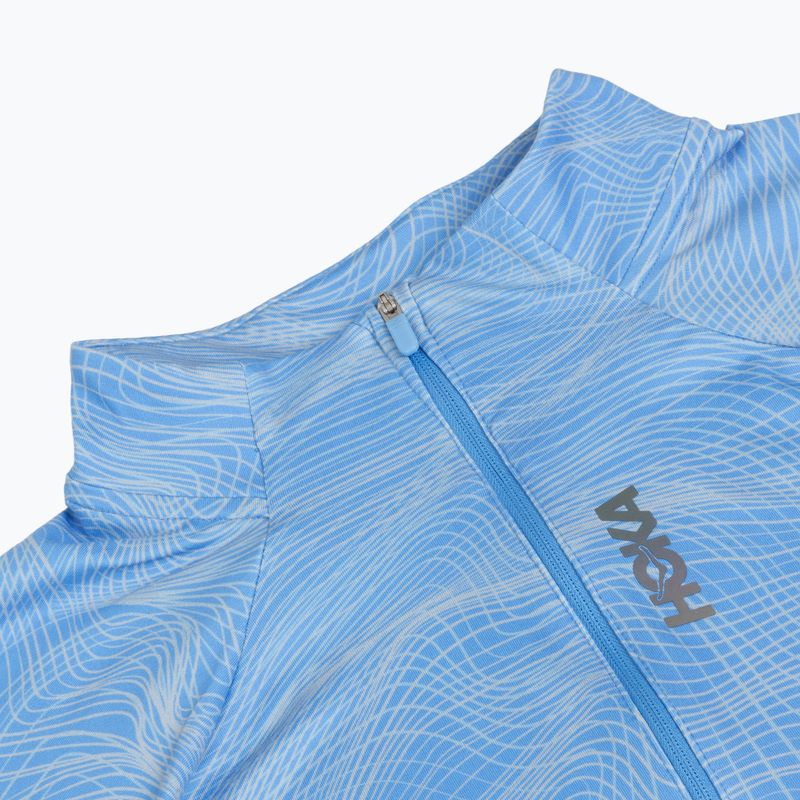 Pánská běžecká mikina HOKA Skyform Half Zip CLF PRT mineral blue 3