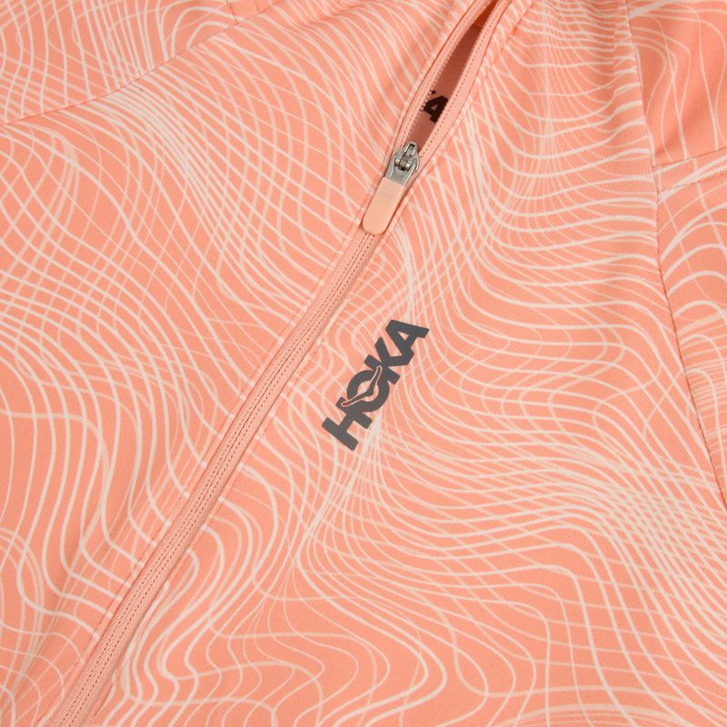 Dámská běžecká mikina HOKA Skyform Half Zip CLF PRT sunstone print 3