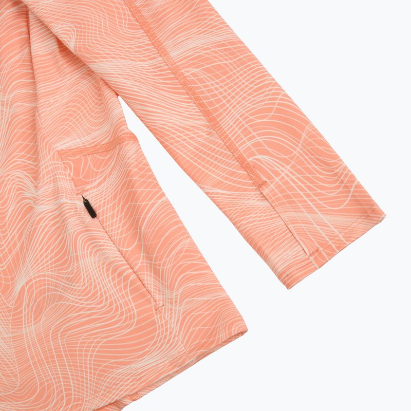Dámská běžecká mikina HOKA Skyform Half Zip CLF PRT sunstone print 4