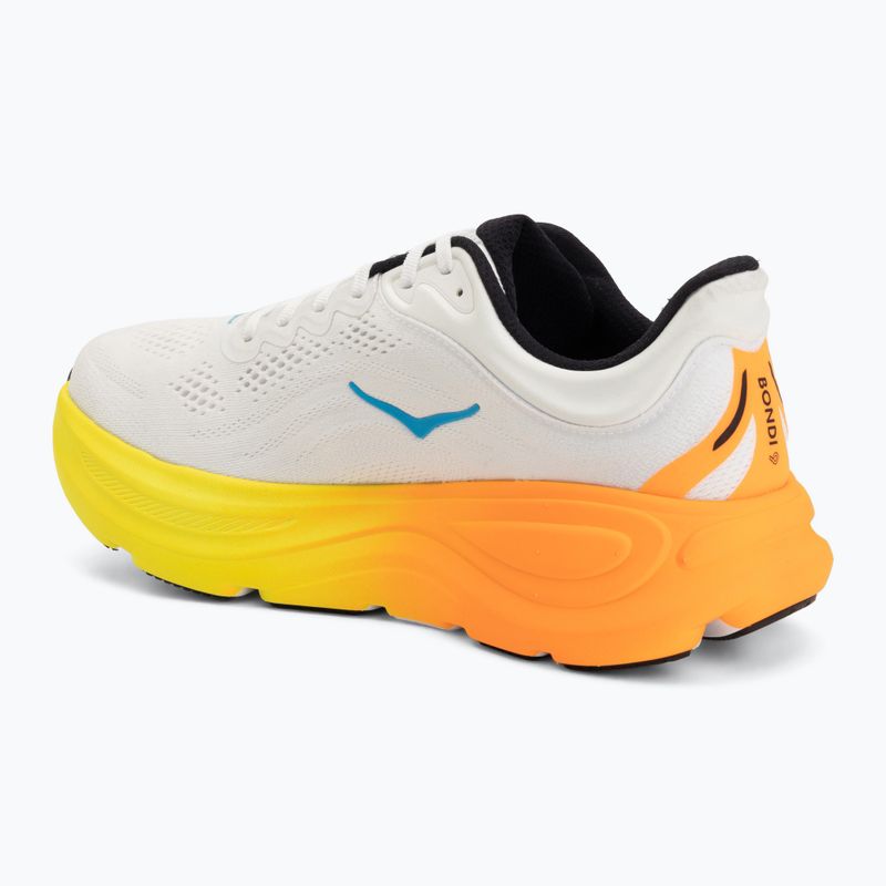 Pánské běžecké boty HOKA Bondi 9 white/neon tangerine 3