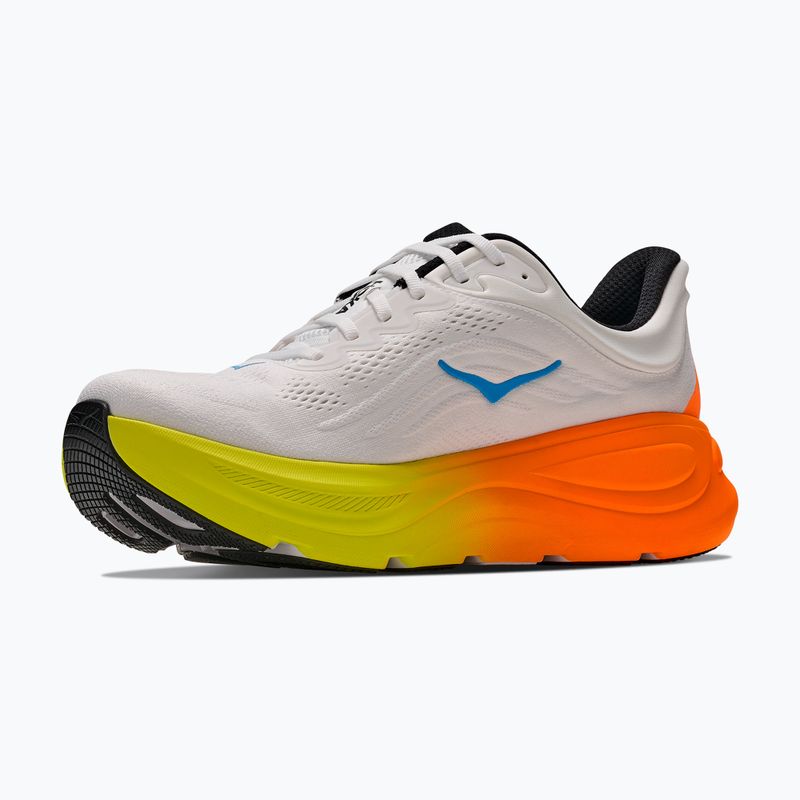 Pánské běžecké boty HOKA Bondi 9 white/neon tangerine 2