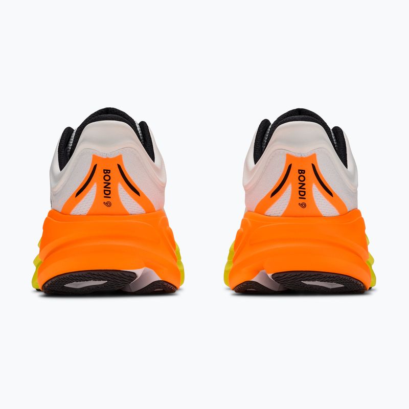 Pánské běžecké boty HOKA Bondi 9 white/neon tangerine 4
