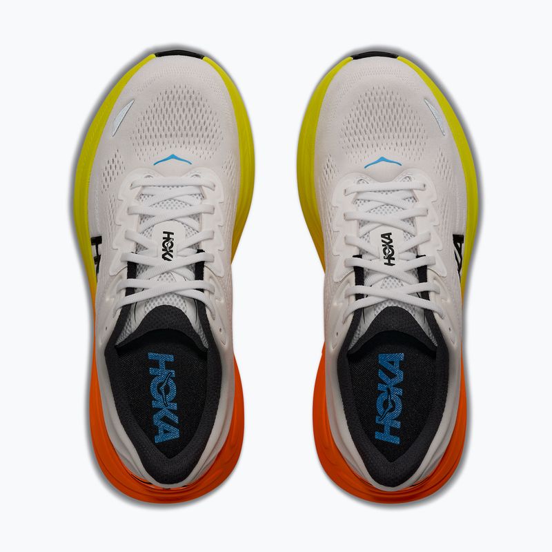 Pánské běžecké boty HOKA Bondi 9 white/neon tangerine 5
