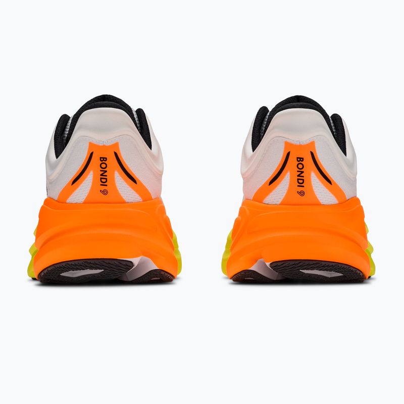 Pánské běžecké boty HOKA Bondi 9 Wide white/neon tangerine 4