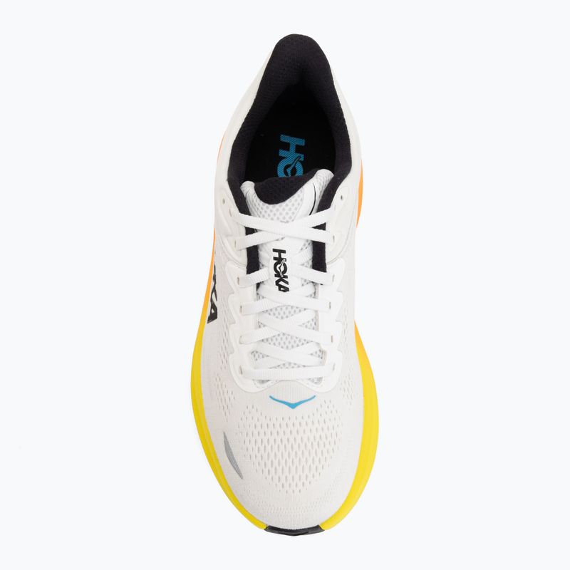 Pánské běžecké boty HOKA Bondi 9 Wide white/neon tangerine 5