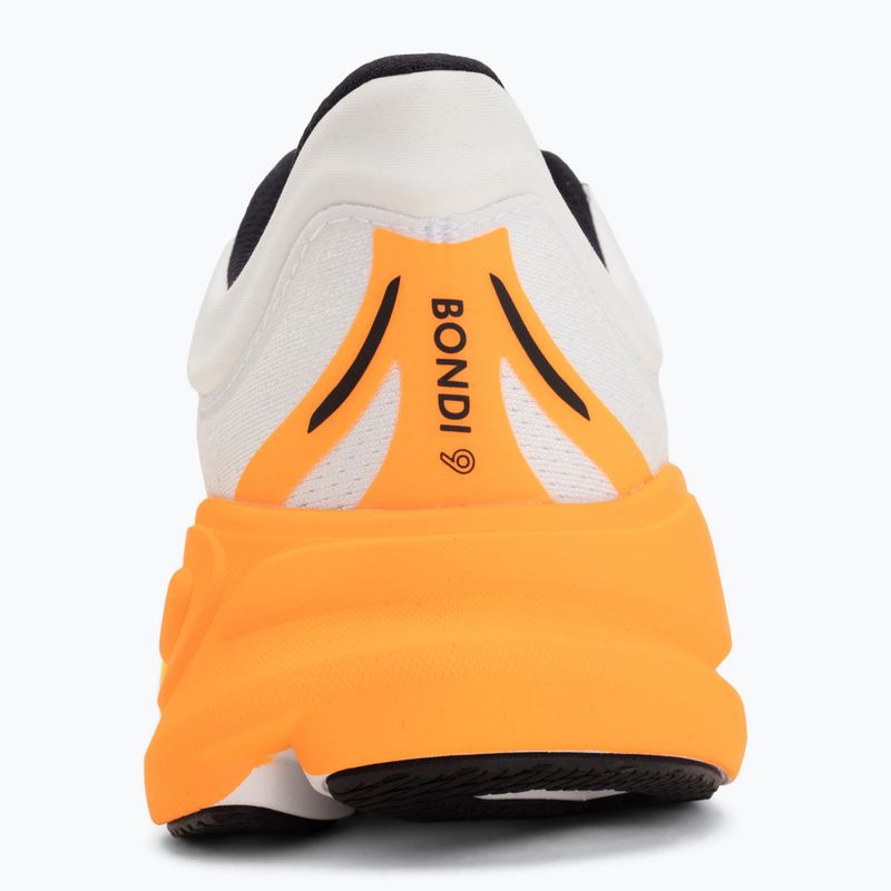 Pánské běžecké boty HOKA Bondi 9 Wide white/neon tangerine 6