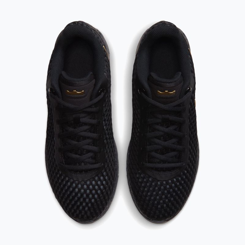 Pánské basketbalové boty Nike LeBron Witness X black/black/iron grey/metallic gold 5