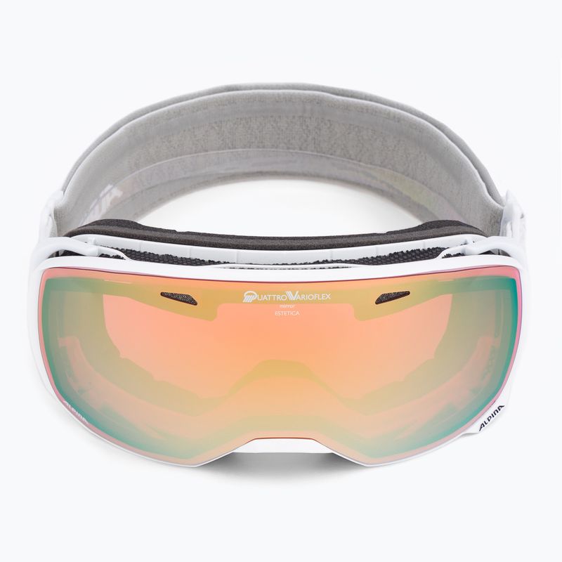 Lyžařské brýle Alpina Estetica QV white gloss/gold sph 2