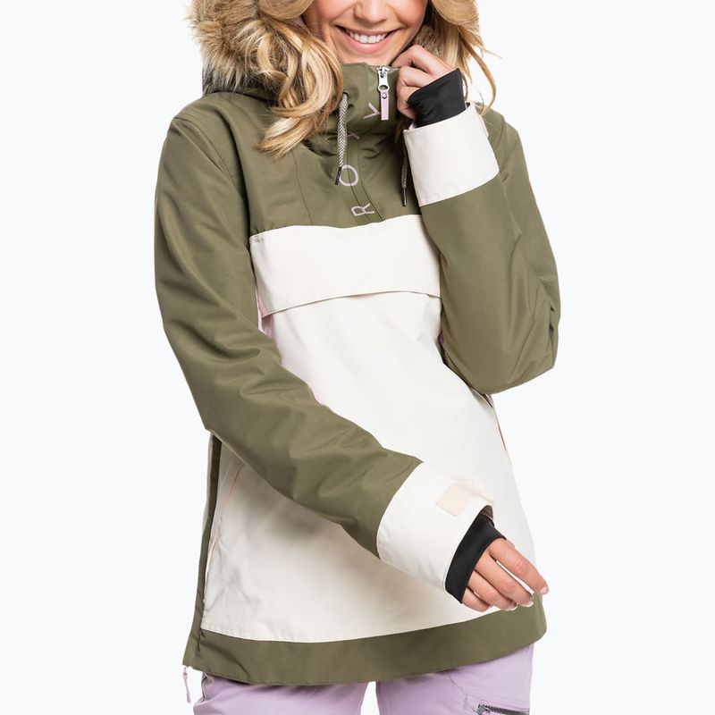 Dámská snowboardová bunda ROXY Shelter 2021 green 2