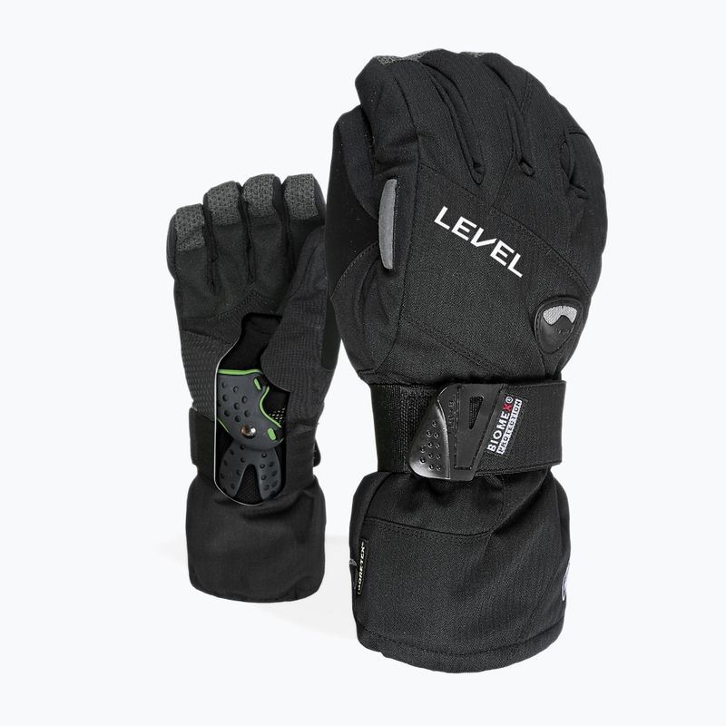 Pánské snowboardové rukavice Level Half Pipe Gore Tex černé 1011 7