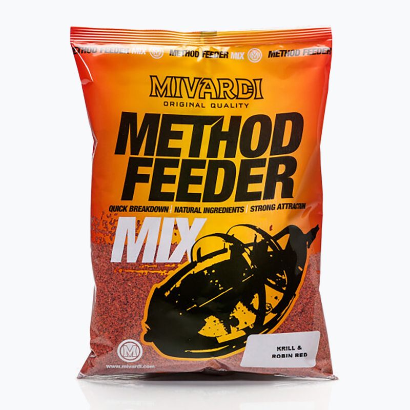 MIVARDI Method Feeder Mix Krill & Robin Red 1 kg