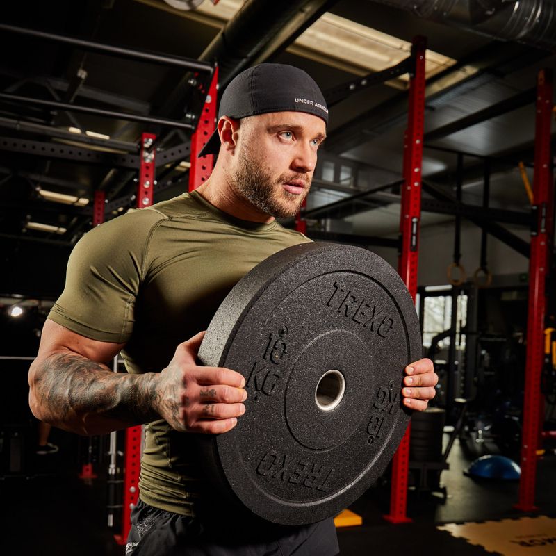 Olympijské závaží bumper XTREXO TRX-BMP010 10 kg černé 8