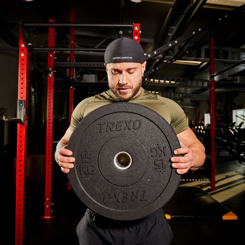 Olympijské závaží bumper XTREXO TRX-BMP015 15 kg černé 7