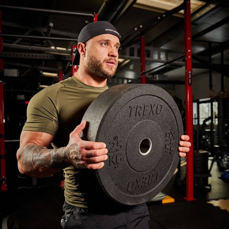 Olympijské závaží bumperXTREXO TRX-BMP025 25 kg černé 6