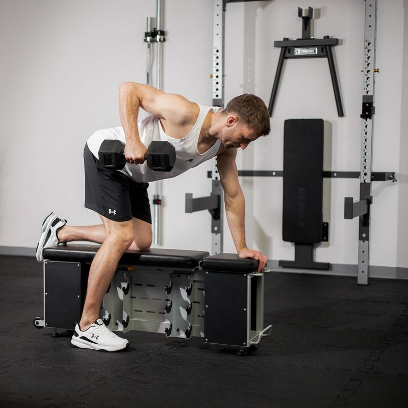 Nastavitelná tréninková lavice XTREXO Storage black 6