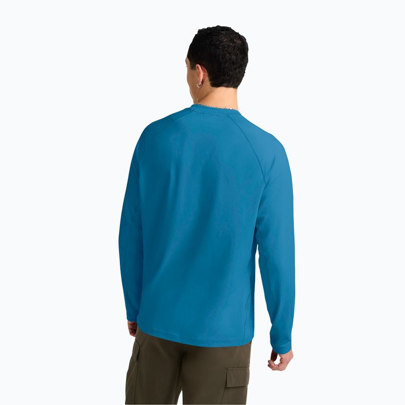 Pánské tričko Longsleeve Jack Wolfskin Prelight Trail Crew aurora blue 3