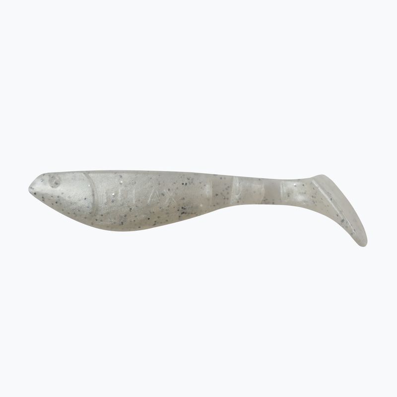 Relax Hoofed Rubber Lure 2.5 Laminated 4 ks. Bílá perleť / stříbrné třpytky BLS25