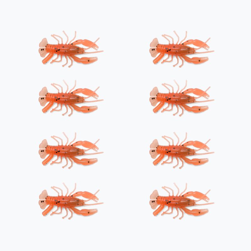 Relax Crawfish 2 Laminované 8 ks. Oranžová / olivově černá s třpytkami CRF1