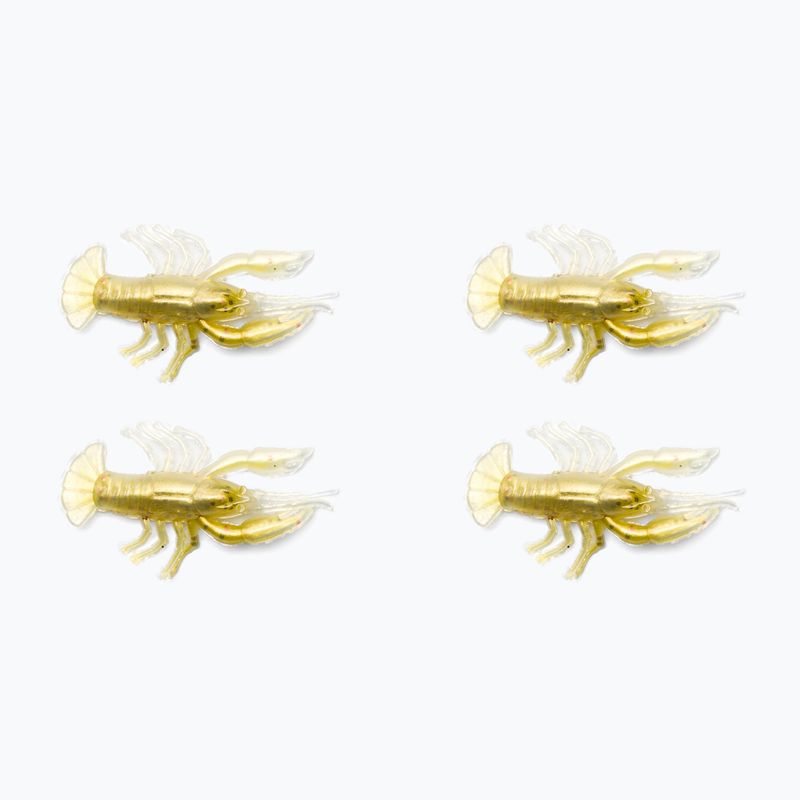 Relax Crawfish 2 Laminovaná měkká návnada 4 ks. Melounově černá, červené třpytky / hedvábí CRF2