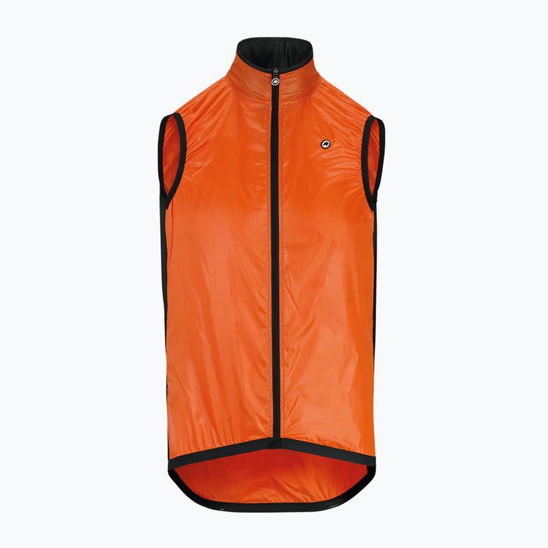 ASSOS Mille GT Wind pánská cyklistická vesta oranžová 13.34.338.49