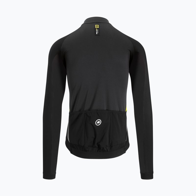 Pánský cyklistický dres ASSOS Mille GT Spring Fall black/yellow 11.30.344.32 3