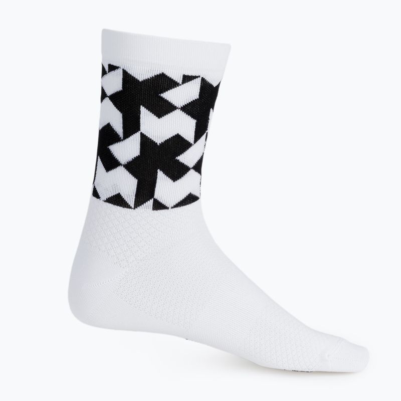ASSOS Monogram cyklistické ponožky bílé P13.60.695.57 5