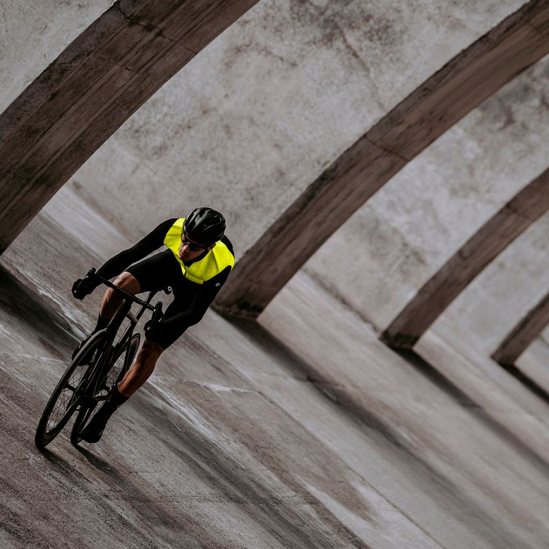 ASSOS Mille GTS C2 Jaro Podzim žluto-černá pánská cyklistická bunda 9