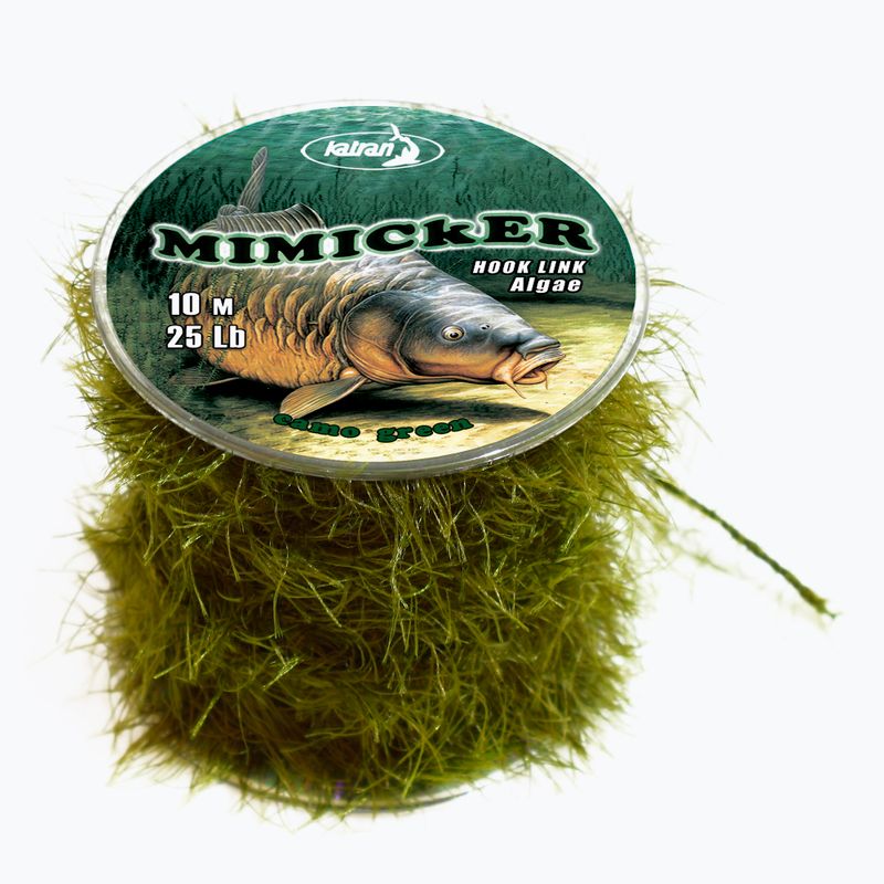 Katran Mimicker Pletená šňůra s háčkem Kaprový vlasec zelený 2