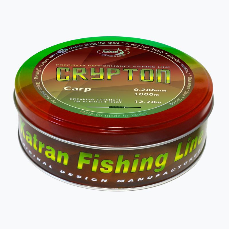 Kaprový monofil Katran Crypton Carp zelený 2