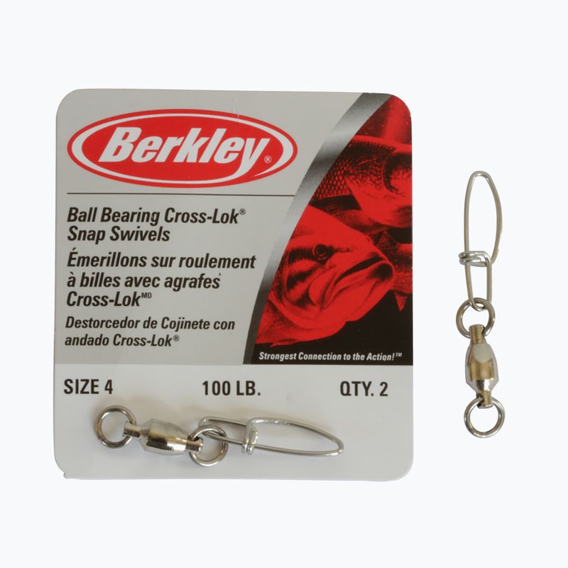 Berkley Mc Mahon Bb With Snaps Swivel spinningové obratlíky velikost 2