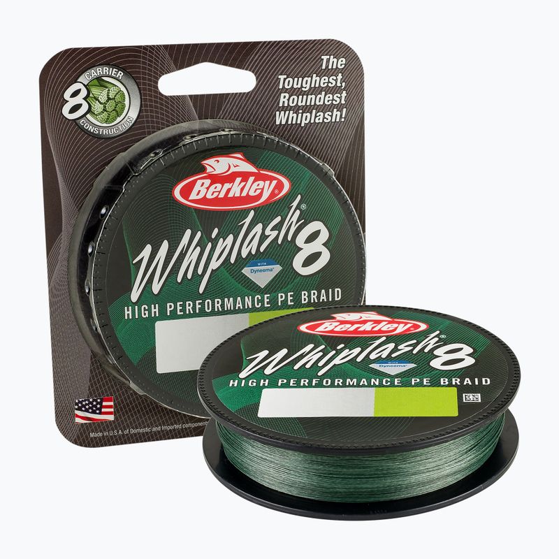 Berkley Whiplash 8 spinningový cop zelený 1446647